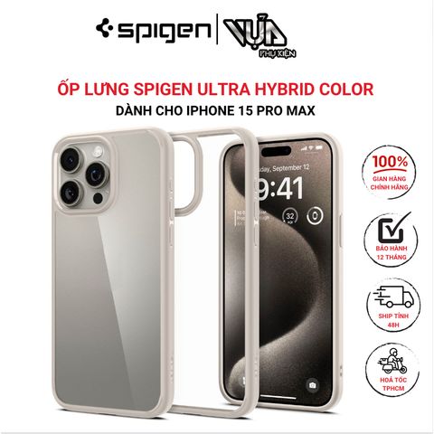  ỐP LƯNG SPIGEN ULTRA HYBRID COLOR Dành Cho IPHONE 15 PRO MAX 