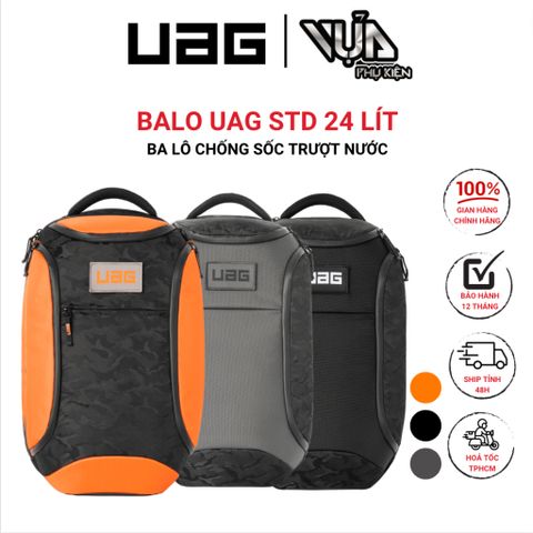  BA LÔ CHỐNG SỐC TRƯỢT NƯỚC UAG STD 24 LÍT nhiều ngăn và túi 