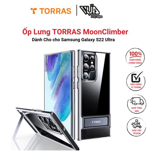  Ốp lưng TORRAS MoonClimber cho Samsung Galaxy S22 Ultra chống ố vàng, trầy xước và chống bám vân tay 