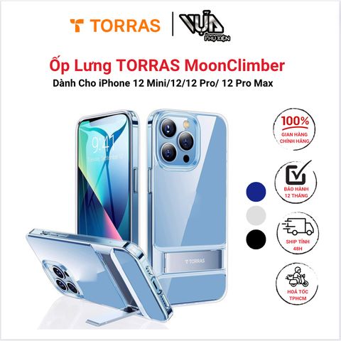  Ốp lưng TORRAS MoonClimber cho iPhone 12 mini/12/12 Pro/ 12 Pro Max  bảo vệ chống trầy xước, chống sốc 