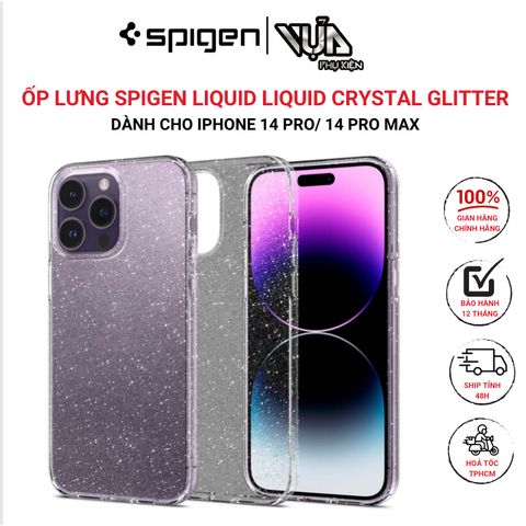  ỐP LƯNG SPIGEN IPHONE 14 PRO LIQUID CRYSTAL GLITTER 