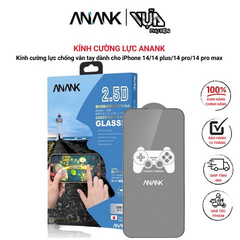  Kính cường lực ANANK chống bám vân tay dành cho iPhone 14 series 