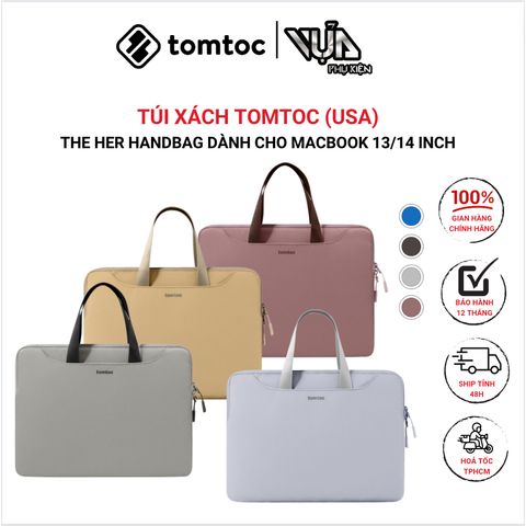  TÚI XÁCH TOMTOC (USA) THE HER HANDBAG Dành Cho MACBOOK / ULTRABOOK 13″14″ 