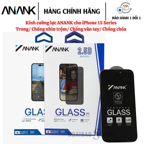  Kính cường lực ANANK cho iPhone 15 Series 