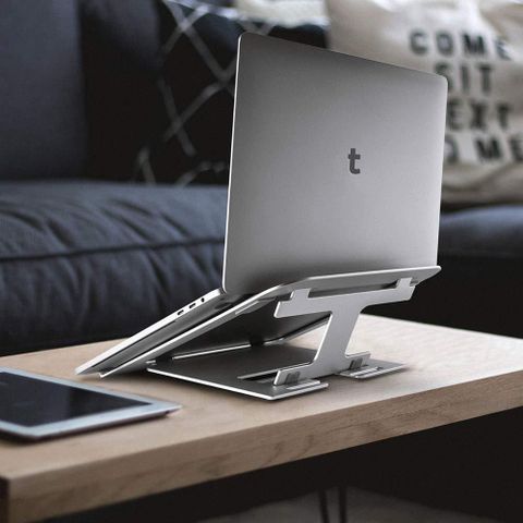  ĐẾ TẢN NHIỆT CƠ ĐỘNG TOMTOC (USA) ALUMIUM FOLDABLE Dành  IPAD/MACBOOK & ANOTHER TABLET/LAPTOP 11/15.6 Inch 