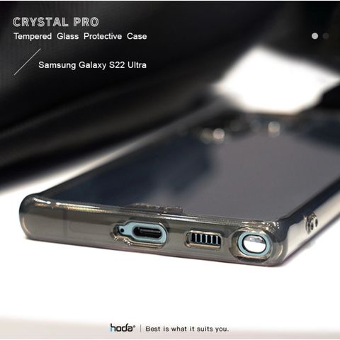  Ốp Lưng Crystal Pro HODA Dành Cho Samsung Galaxy S22 Plus/S22 Ultra Ốp chống sốc Hạn chế bám vân tay 