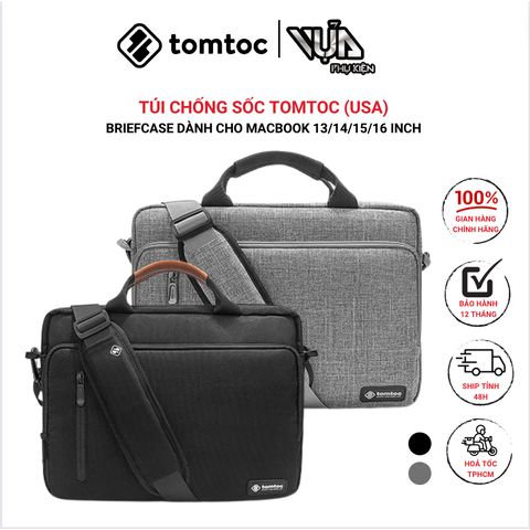  TÚI XÁCH TOMTOC (USA) BRIEFCASE PREMIUM Dành Cho MACBOOK 13/1415/16 Inch 