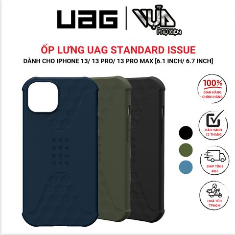  Ốp Lưng Cho IPHONE 13/ 13 PRO/ 13 PRO MAX UAG STANDARD ISSUE silicone lỏng chống vi khuẩn 