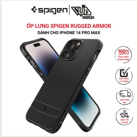  ỐP LƯNG SPIGEN DÀNH CHO IPHONE 14 PRO MAX RUGGED ARMOR (MAGFIT) 