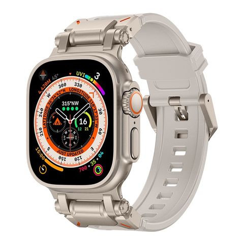  Dây đeo TPU cao cấp dành cho Apple watch size 42/44/45/49mm khóa kim loại chắc chắn không gỉ 