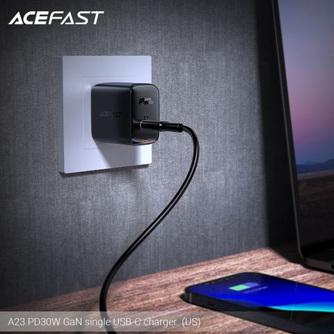  Củ Sạc ACEFAST GaN PD3.0 30W 1 cổng USB-C (US) - A23 