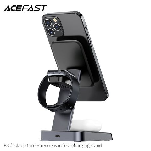  Giá đỡ đế sạc nhanh không dây ACEFAST 3 in 1 - E3 -Magsafe 