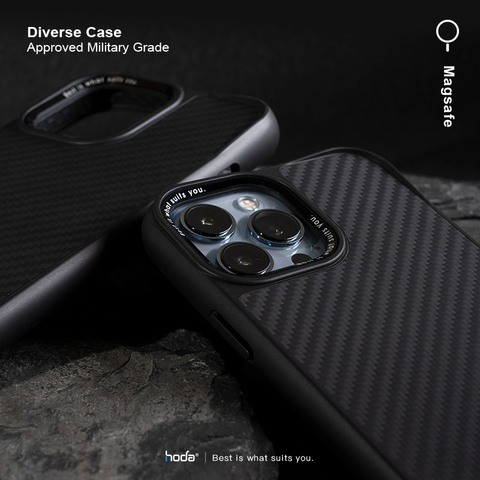  Ốp lưng Diverse w Magsafe HODA cho iPhone 13 Pro Max (Kevlar) 