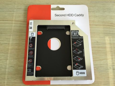 Khay Caddy Bay Đựng HDD, SSD 9.5mm - Phụ Kiện Cho Laptop