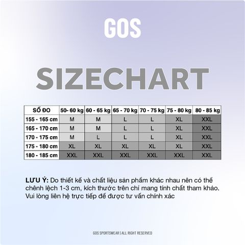  Áo thể thao có tay GOS Fusion in GSSW S17 (phom ôm) 