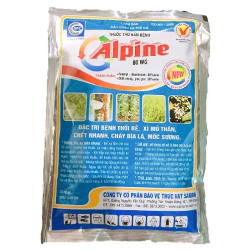 Thuốc Alpine 80WG SPC 100gr Trừ Nấm Bệnh Đặc Trị Thối Rễ Chết Nhanh Xì Mũ Sương Mai