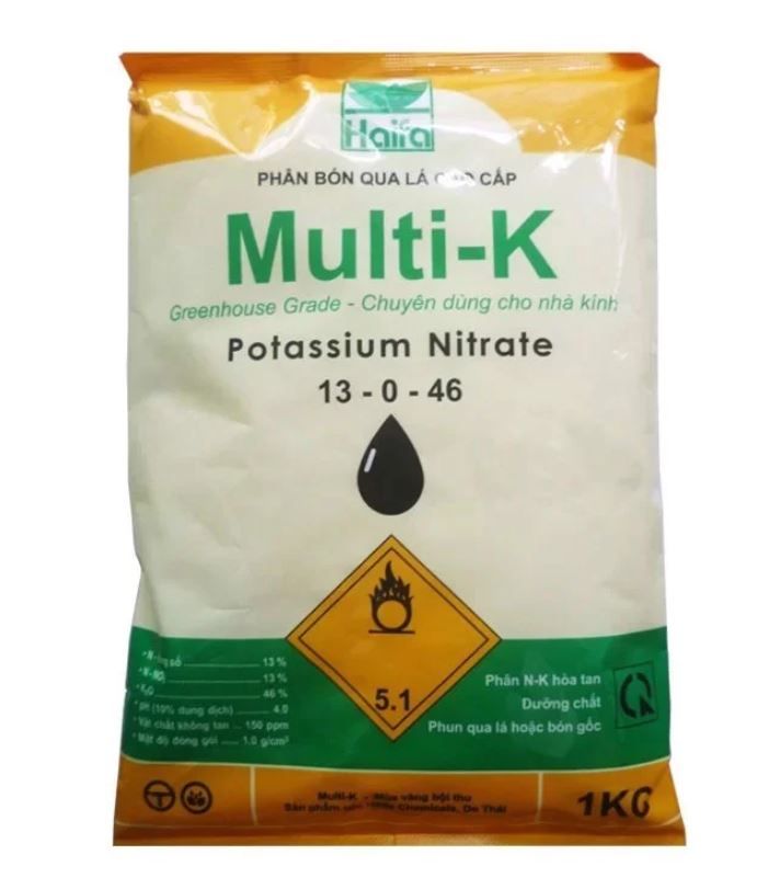 Phân Bón Haifa Multi-K 13-0-46 KNO3 - Tăng Cường Trao Đổi Chất, Trái Ngọt, Đẹp - Kích Thích Ra Hoa Trái Vụ