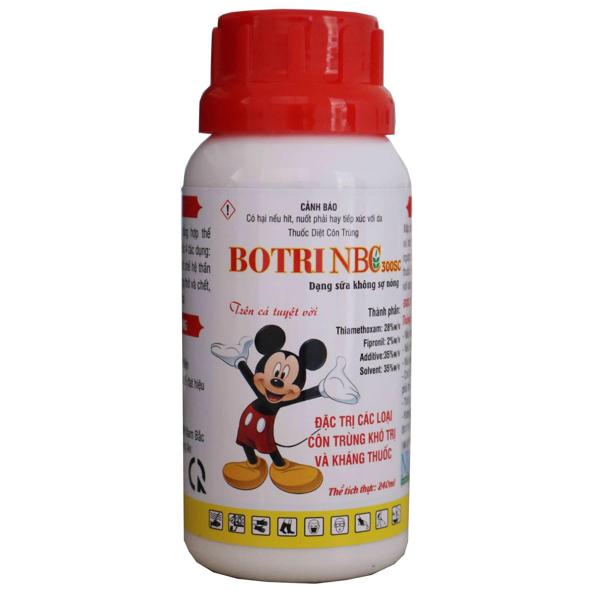 Thuốc Trừ Sâu BOTRI NBC 300SC - Dạng Sữa Không Sợ Nóng - Đặc Trị Các Loại Côn Trùng Khó Trị Và Kháng Thuốc - 240ml