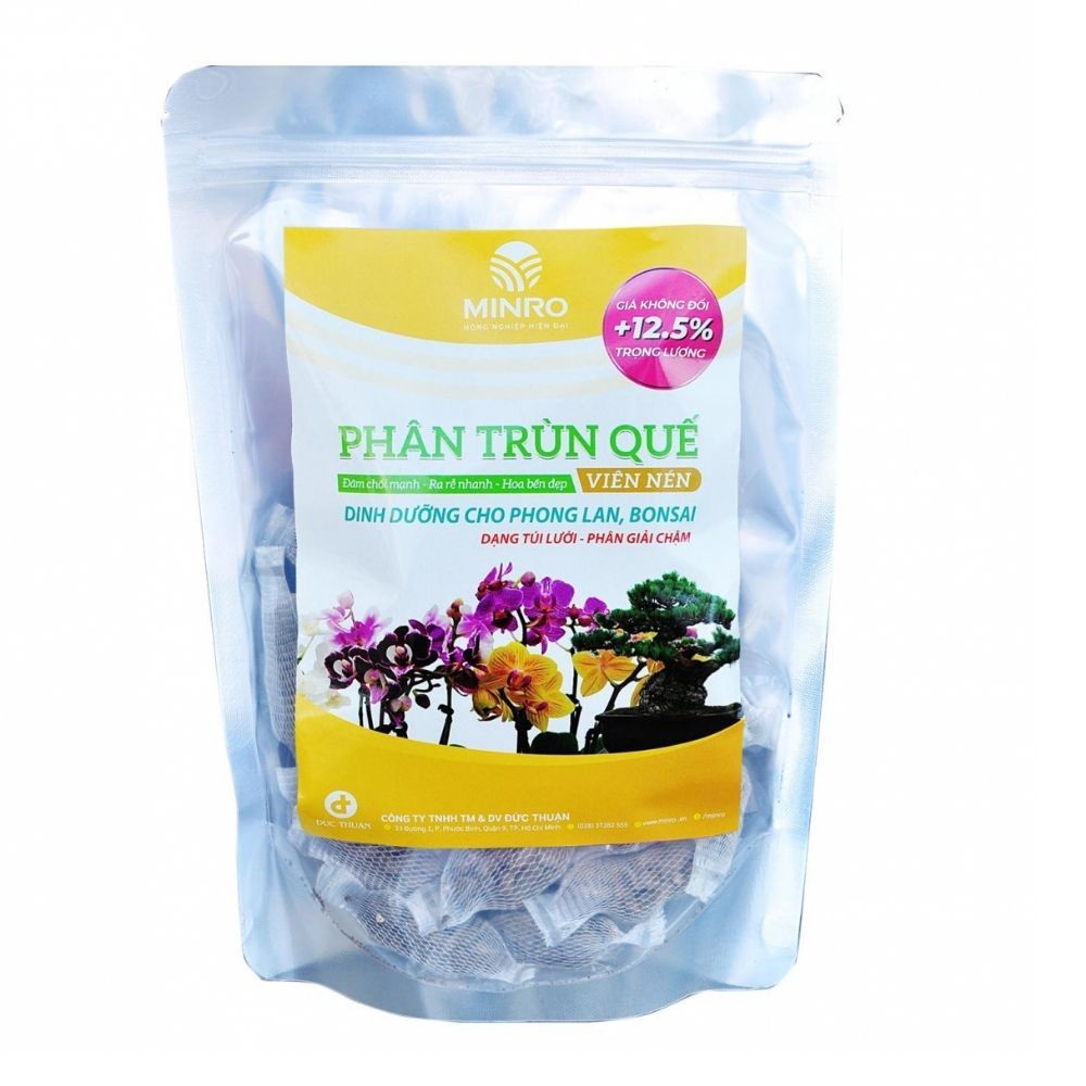 Phân Trùn Nén Minro Dạng Túi Lưới Cây Sinh Trưởng Tốt