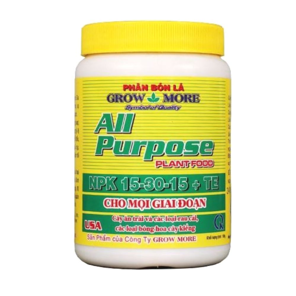Phân Bón Lá Growmore All Purpose NPK 15-30-15+TE