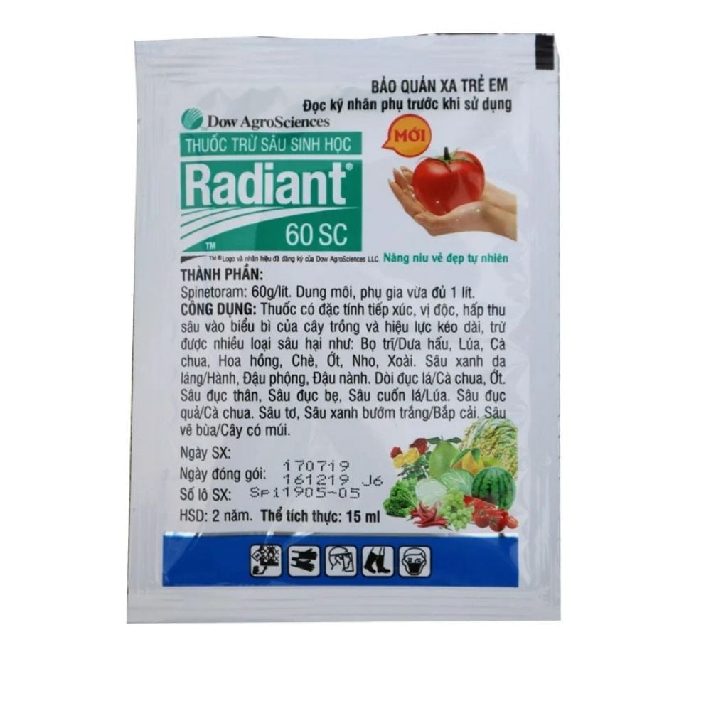 Thuốc Trừ Sâu Và Bọ Trĩ Radiant 60SC