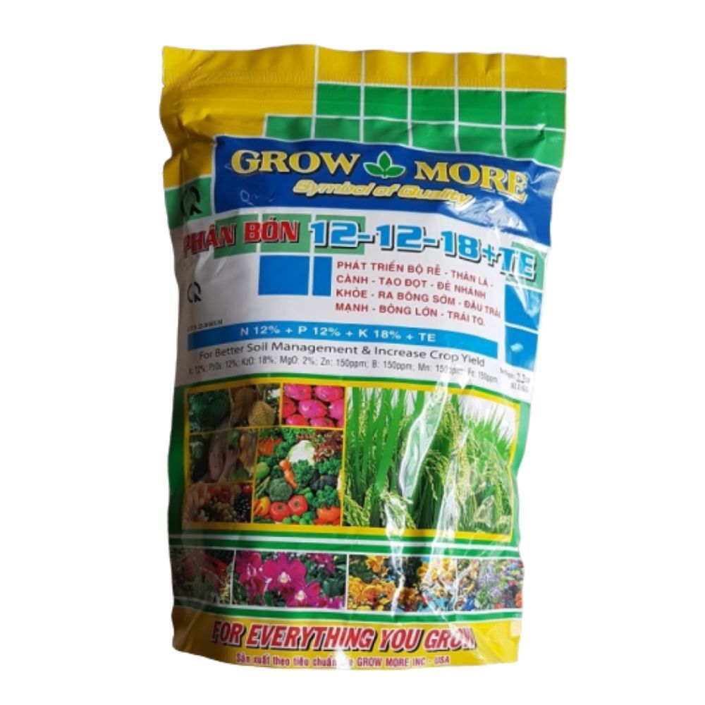 Phân Bón Gốc Growmore NPK Kích Hoa 12-12-18+TE