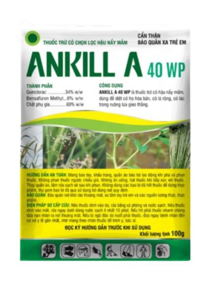 Thuốc Trừ Cỏ Hậu Nẩy Mầm - Thuốc trừ cỏ ANKILL A 40 WP ANKILL A 40 WP