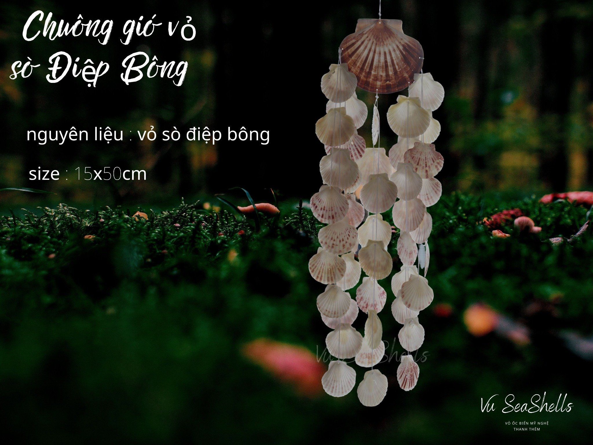 chuông gió vỏ sò điệp