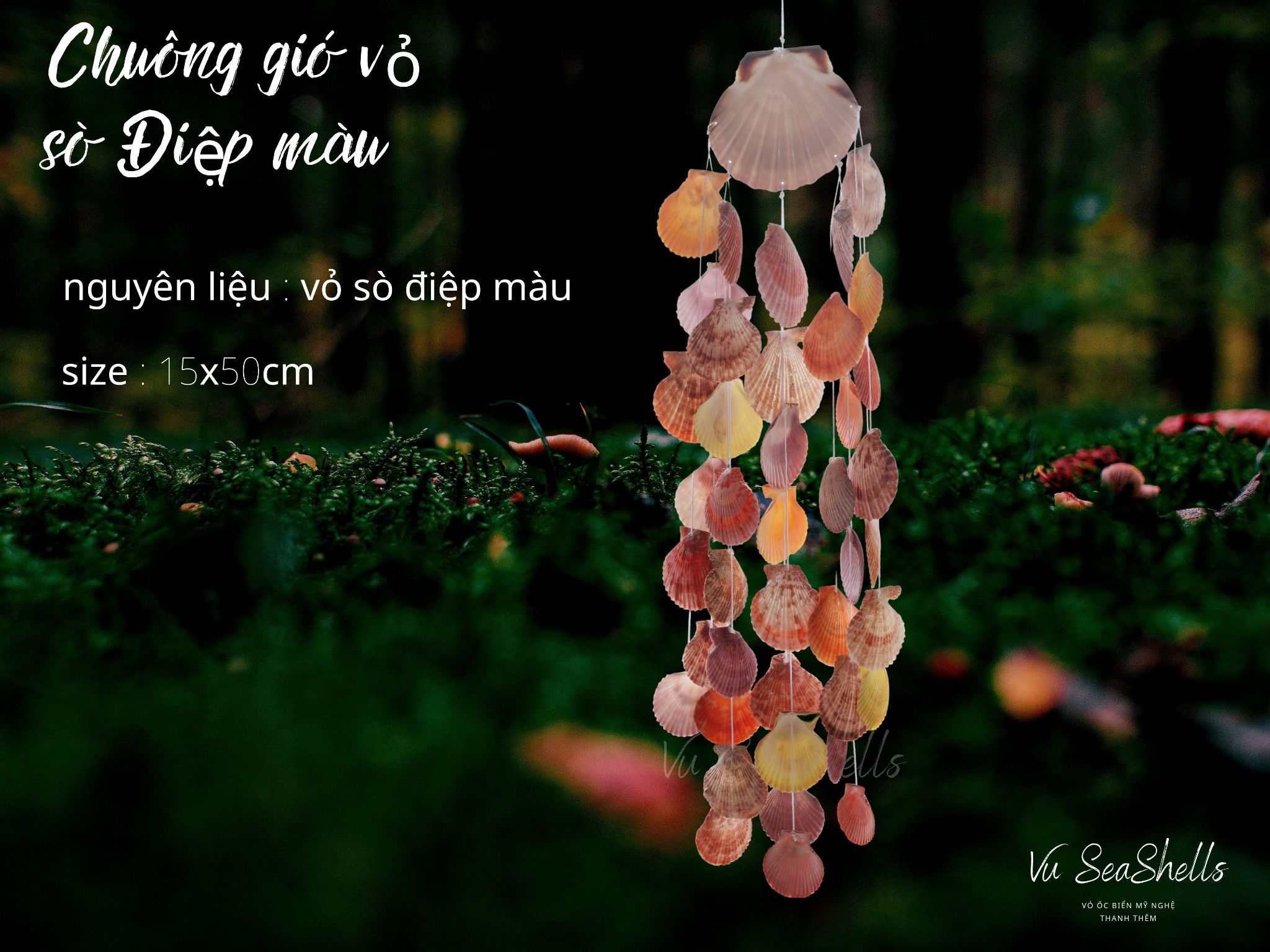 chuông gió vỏ sò điệp