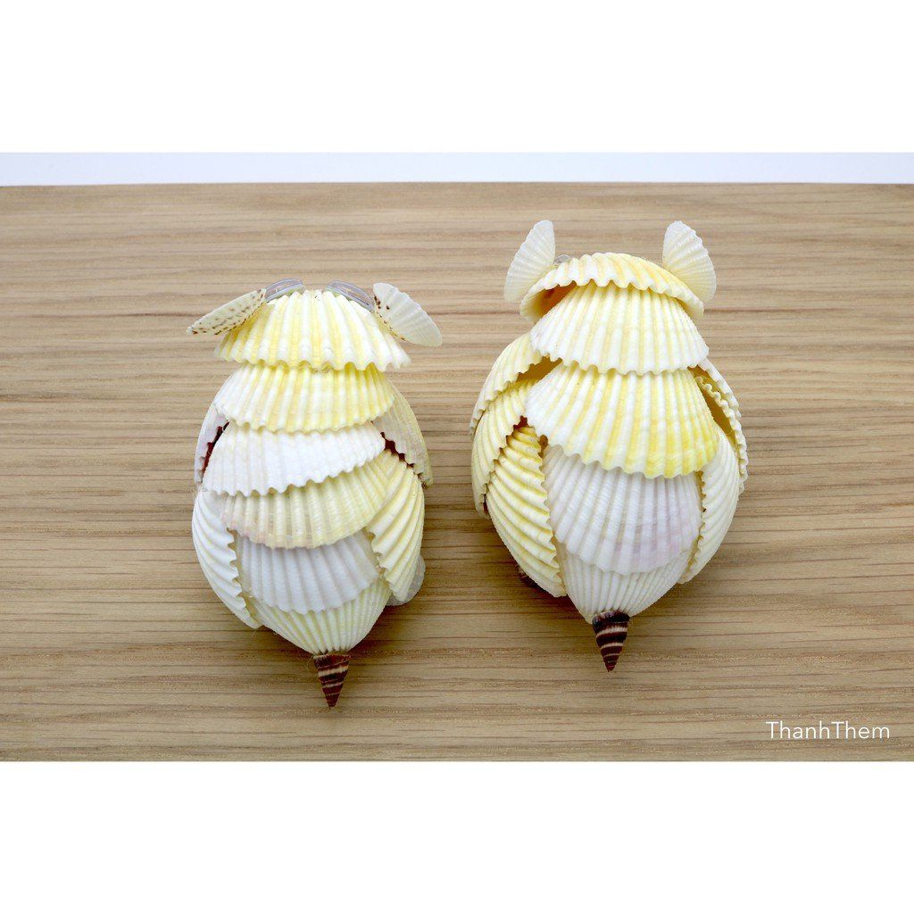 Đôi Chuột Hamster, Hàng Thủ Công, Làm Từ Vỏ ốc Sò Dương, Dùng Để Trang Trí