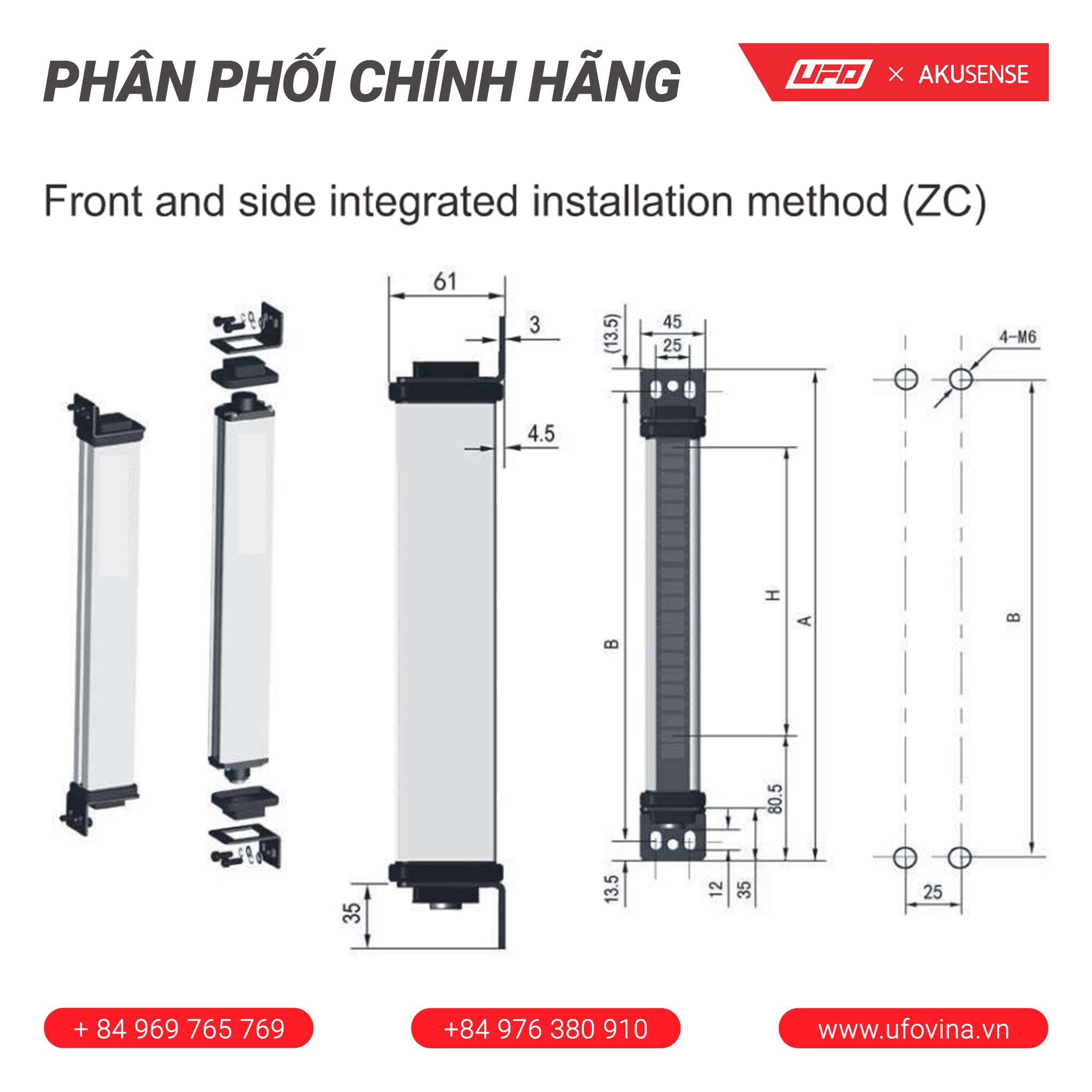 Akusense Area Light Curtain SAF20-T1603PC