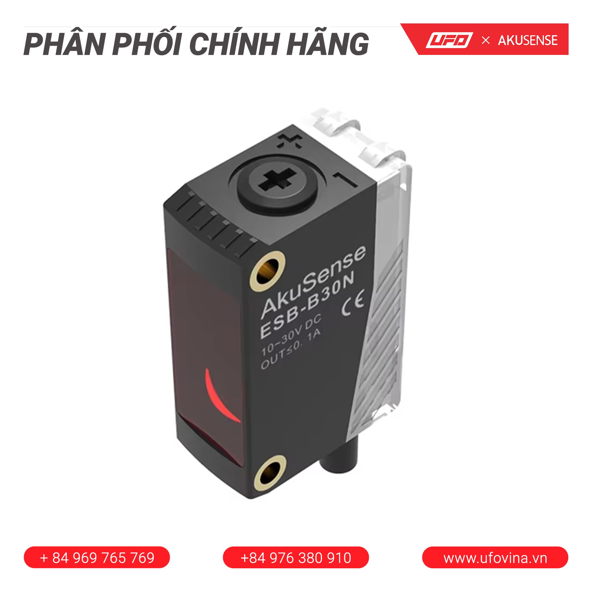Akusense Photoelectric Sensors BGS Type (ESB Series) UF4-ESB-BS30N-S