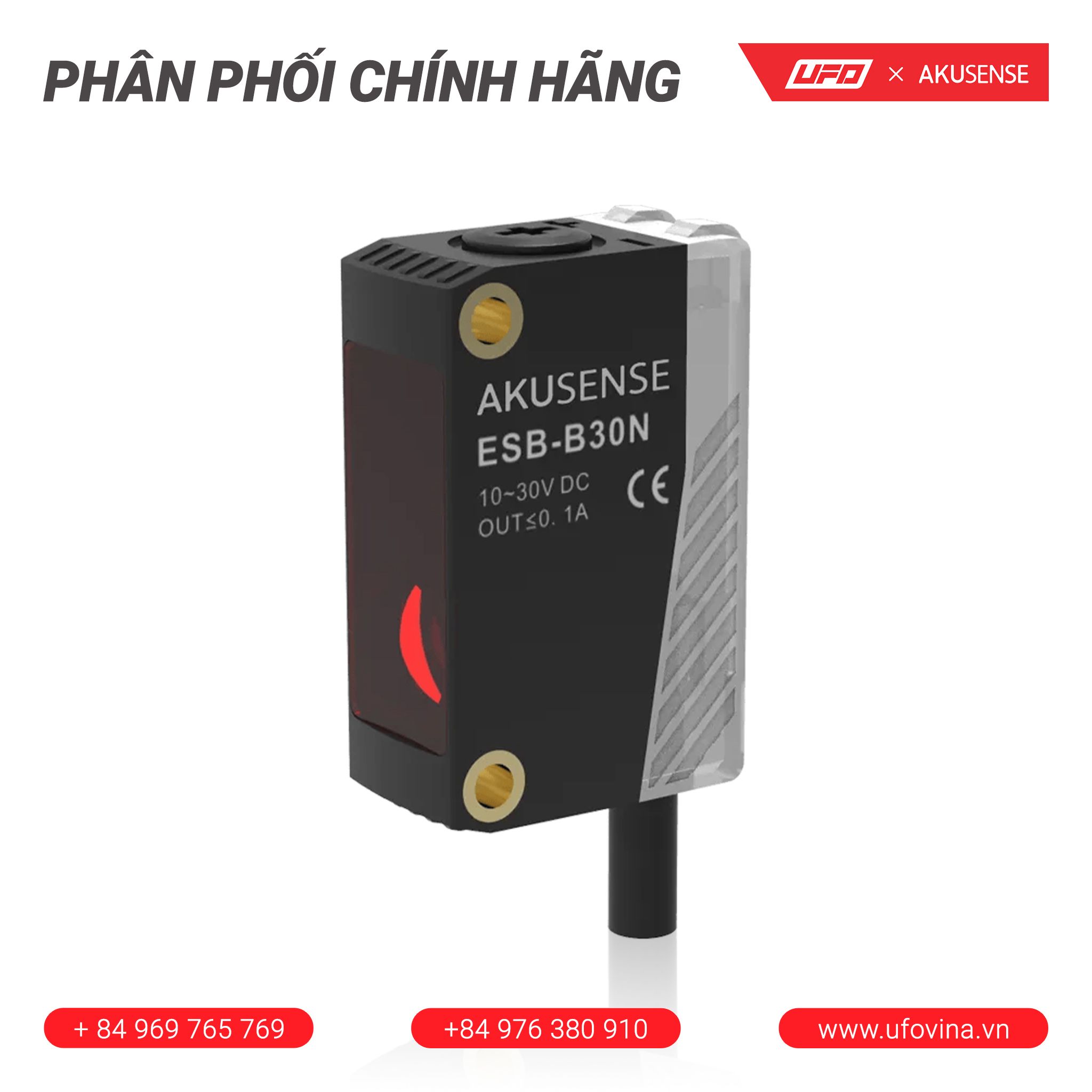 Akusense Photoelectric Sensors BGS Type (ESB Series) UF4-ESB-BS30N-S