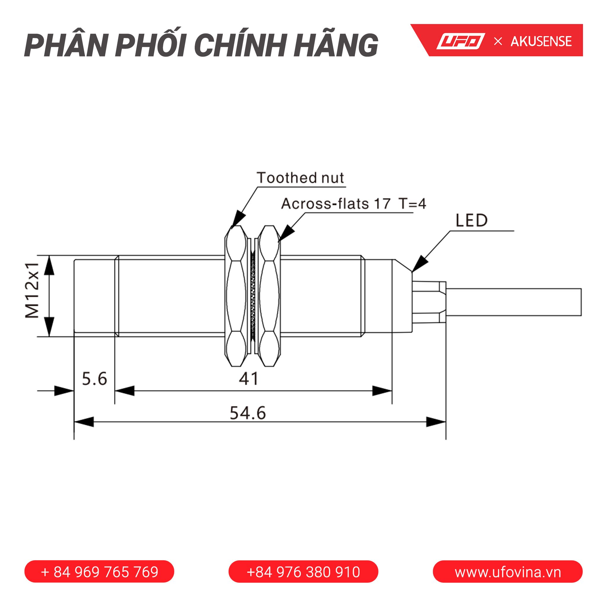 Akusense Extended Distance Sensor TLN12-08NO
