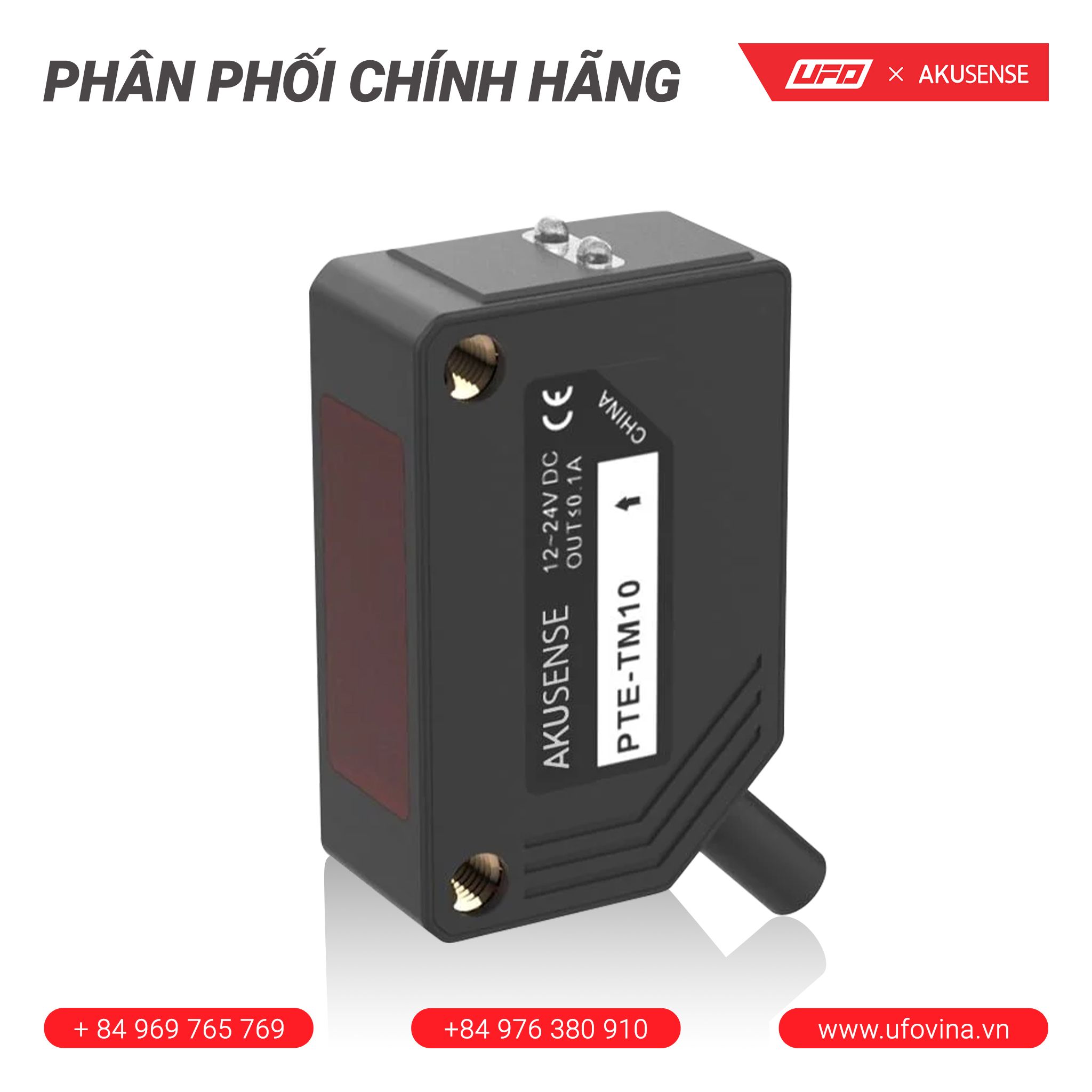 Akusense Square Sensor PTE-TM10AN