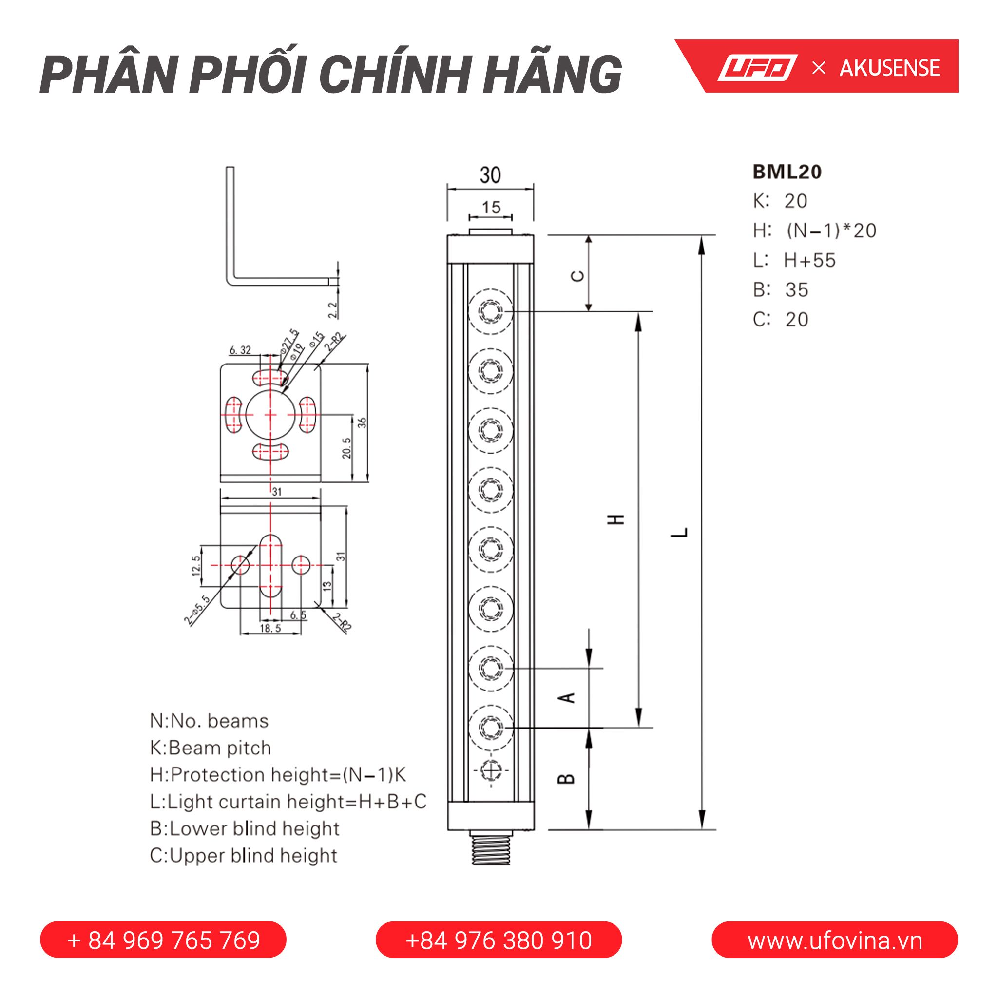 Akusense Standard Sensor BML20-T1203NC