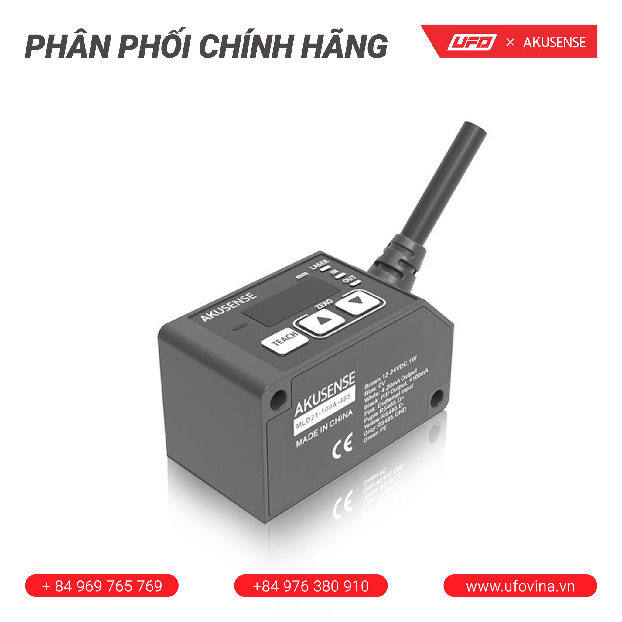 Akusense Triangulation Sensor MLD21-100A-485