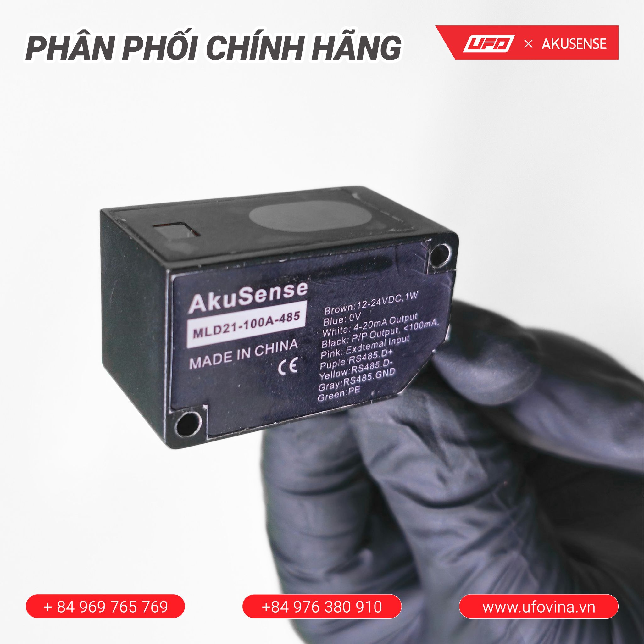 Akusense Triangulation Sensor MLD21-100A-485