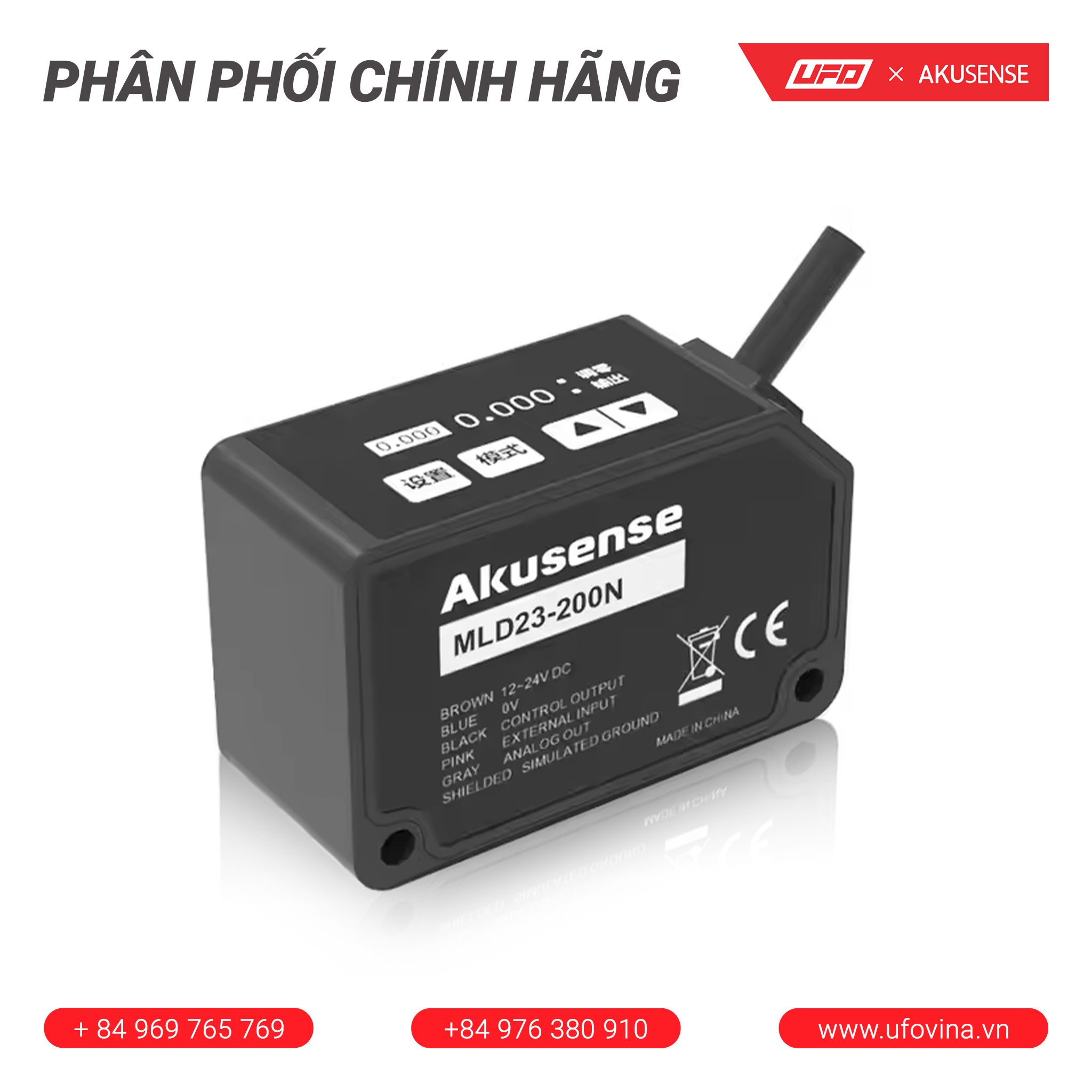 Akusense Triangulation Sensor MLD23-200N
