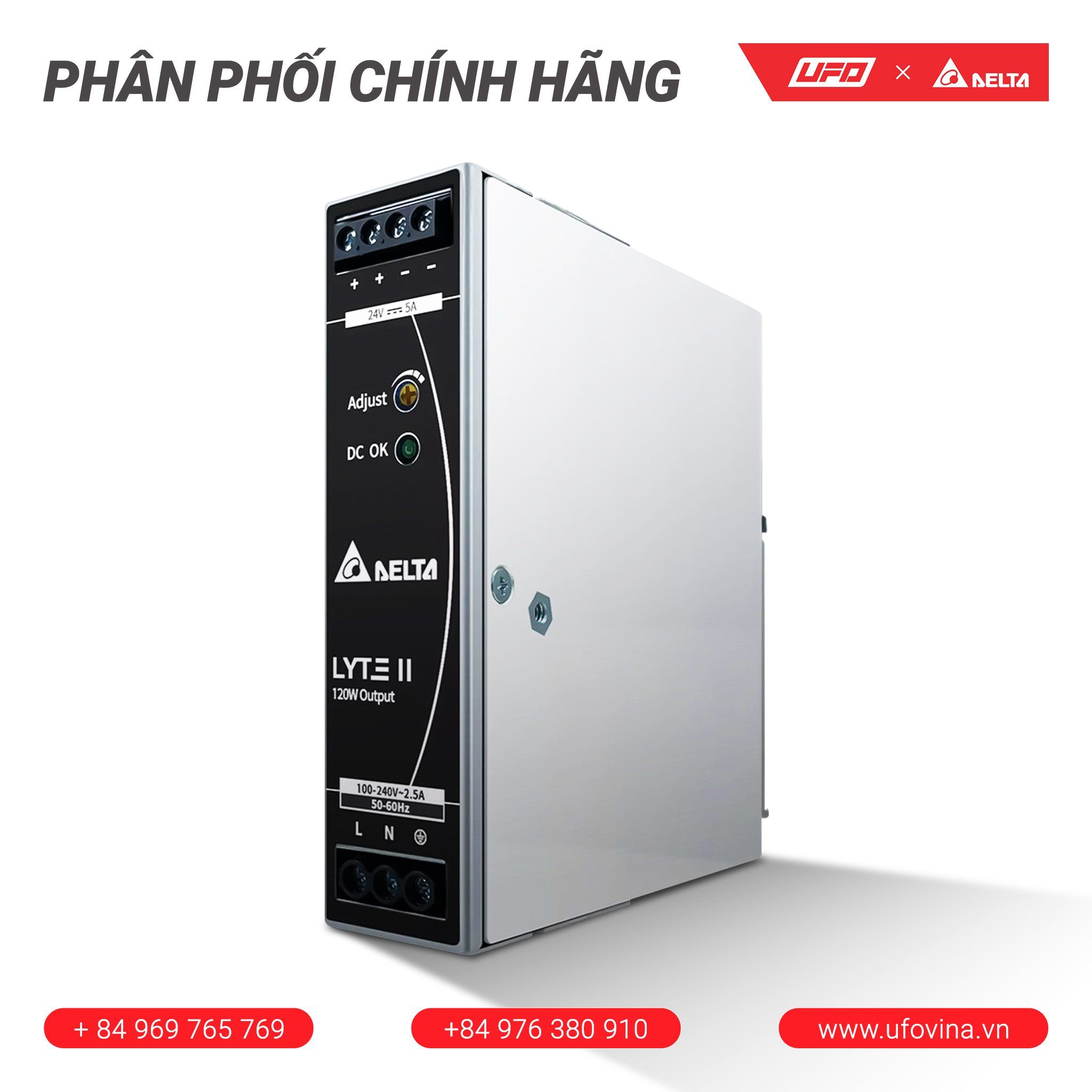 Bộ nguồn Delta - DRL-24V120W1EN