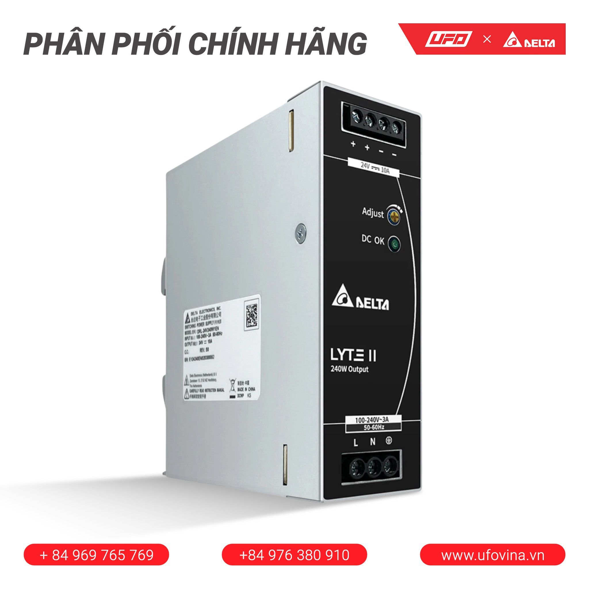 Bộ nguồn Delta - DRL-24V240W1EN