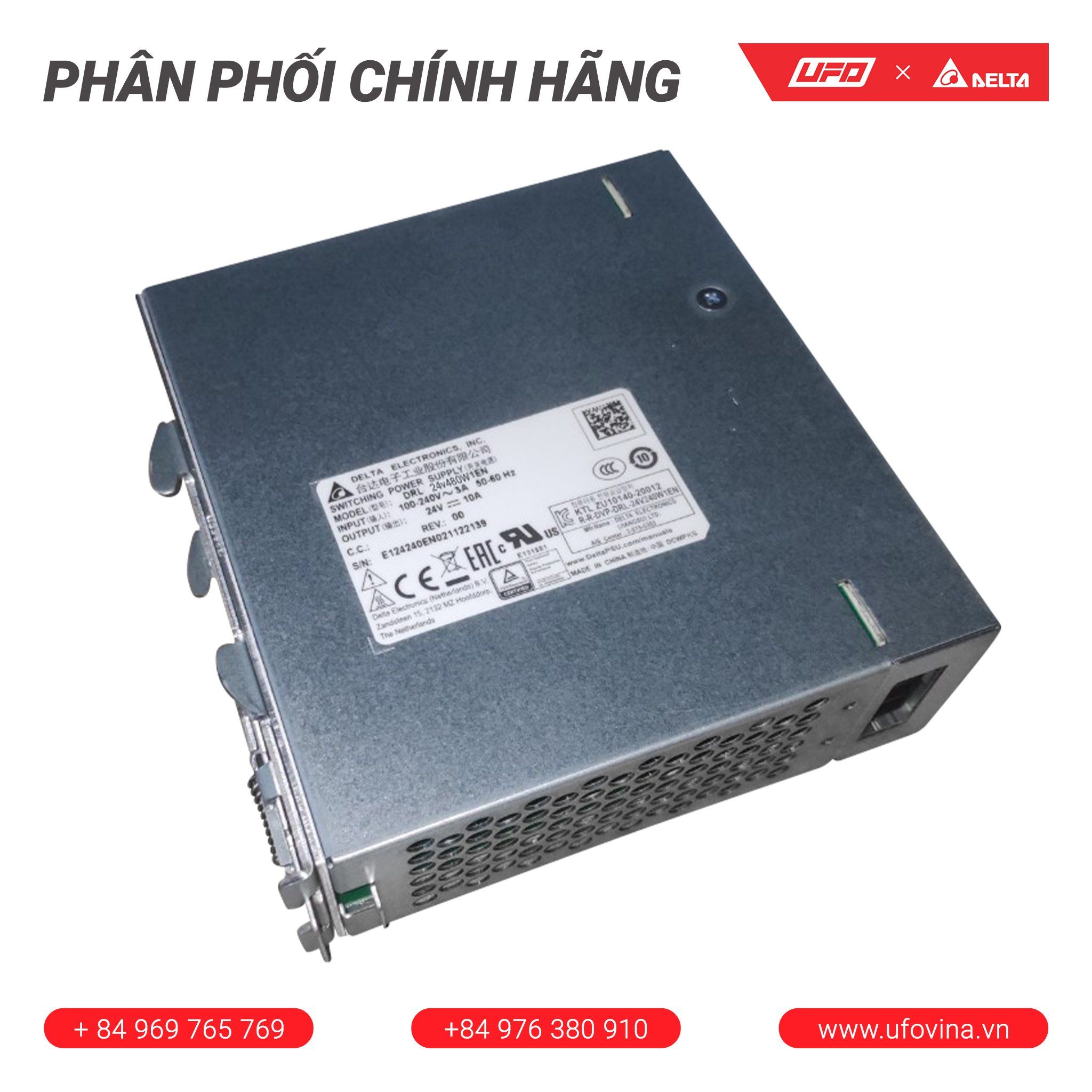 Bộ Nguồn Delta DRL-24V480W1EN 20A