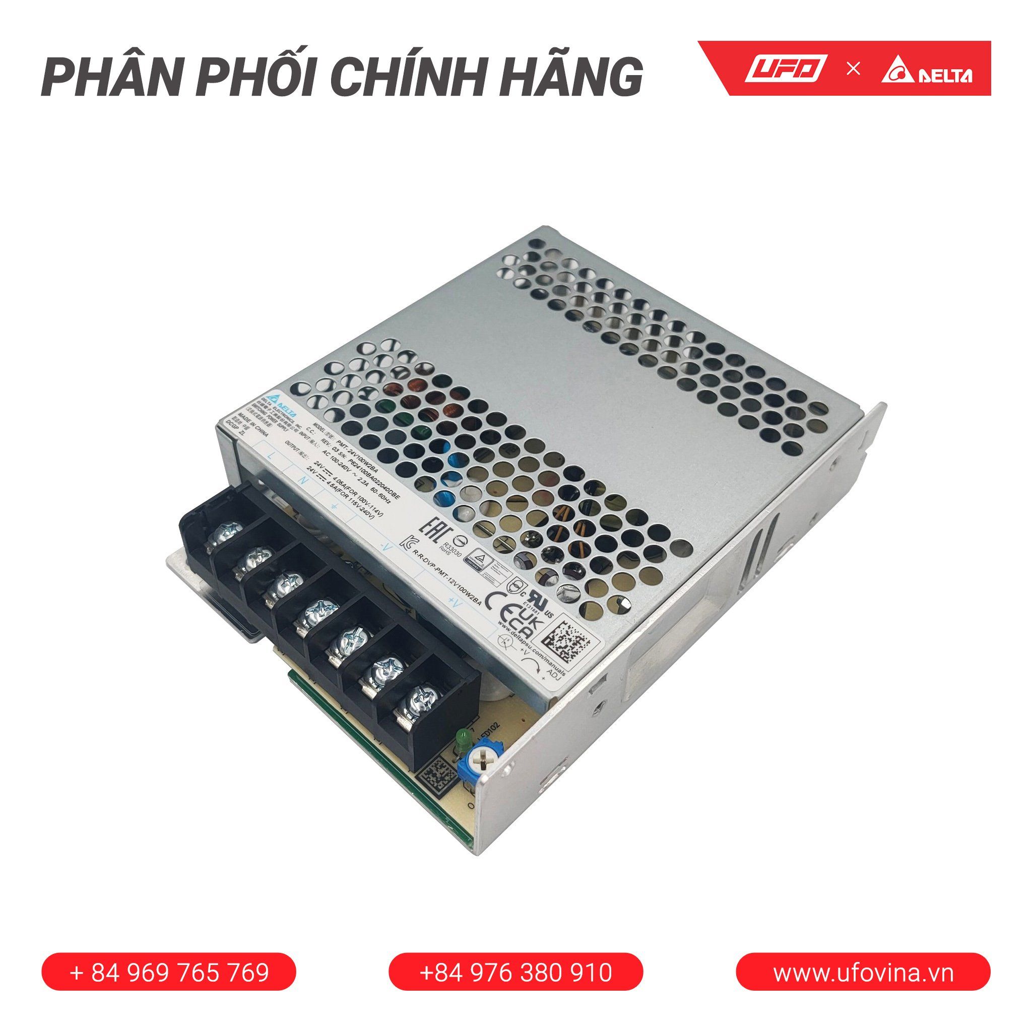 Bộ nguồn Delta - PMT-24V100W2BA