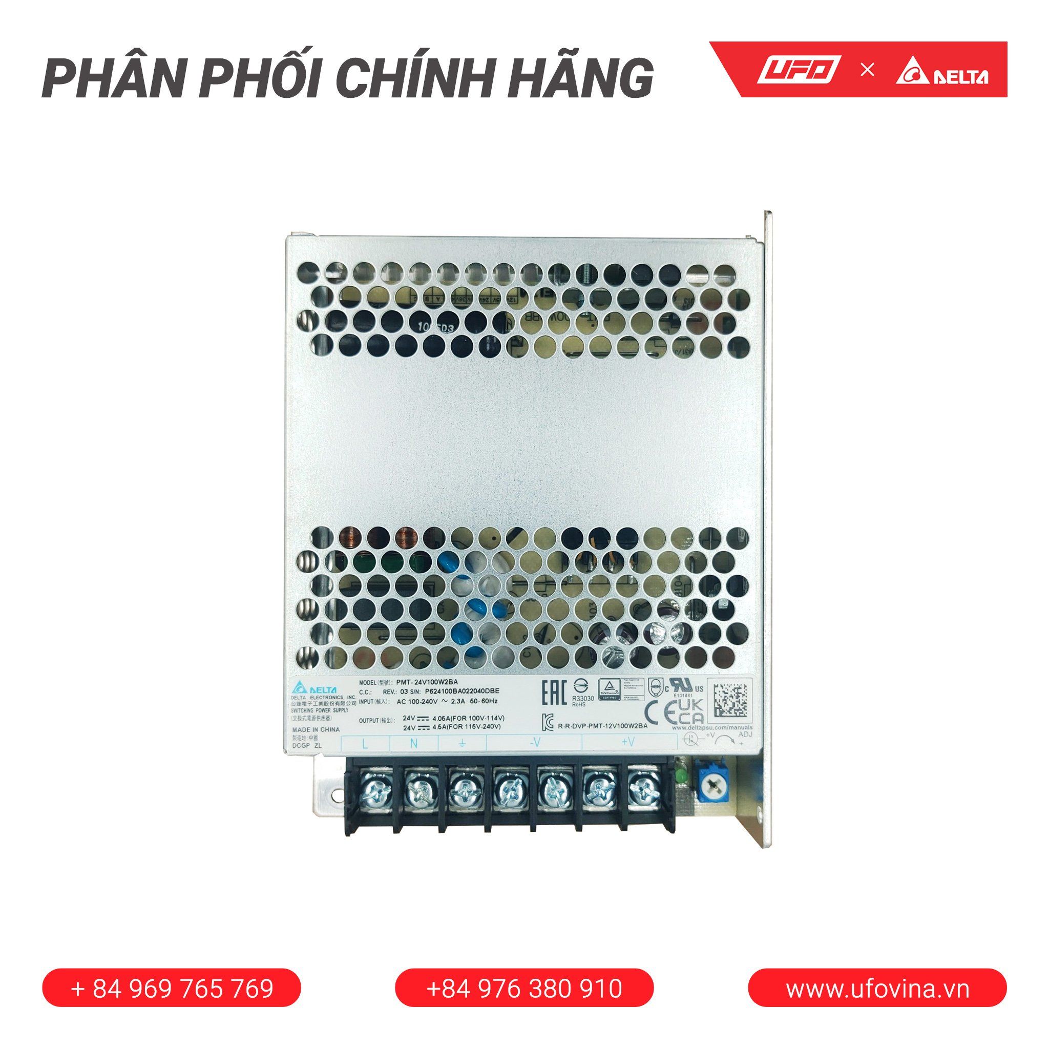 Bộ nguồn Delta - PMT-24V100W2BA