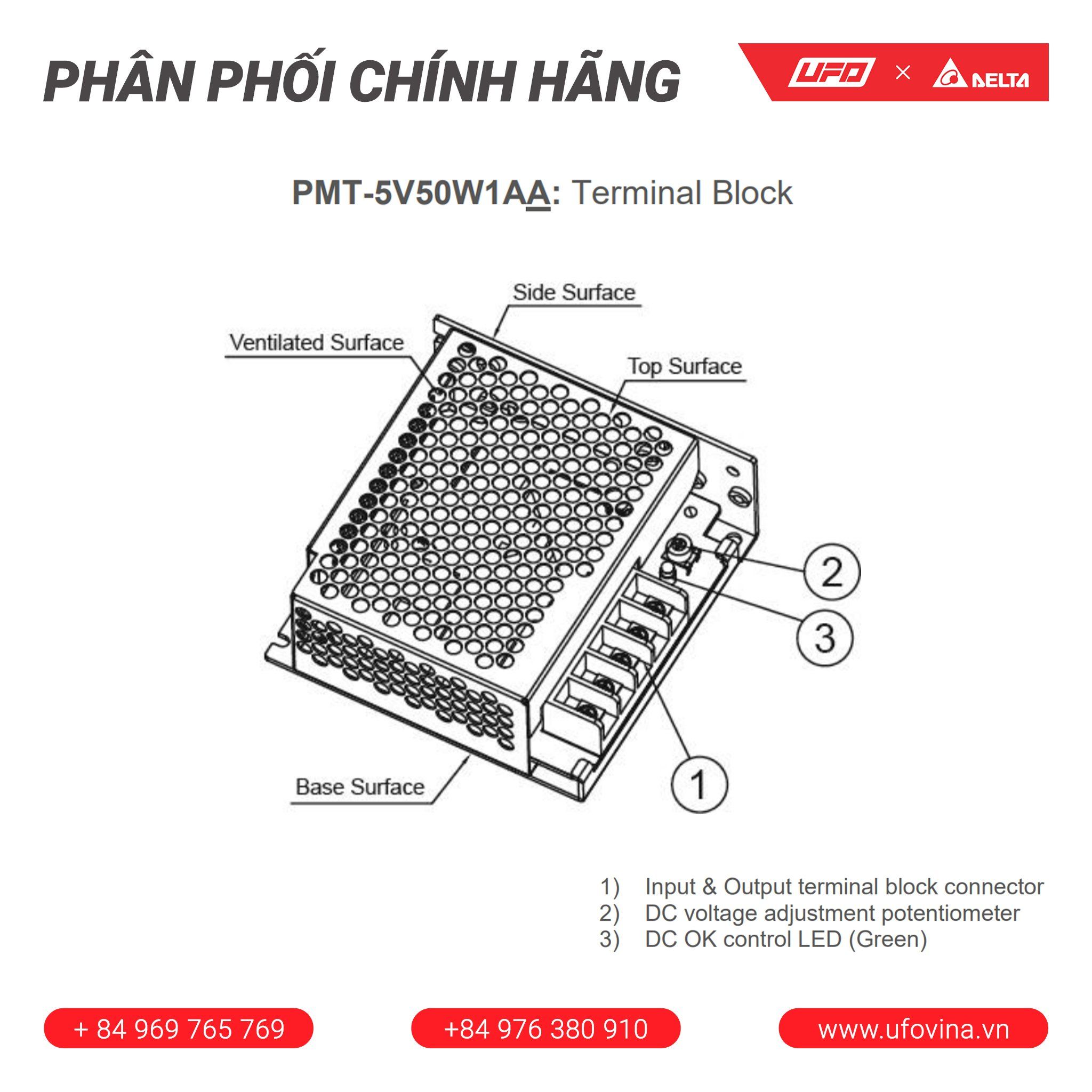 Bộ nguồn Delta - PMT-5V50W1AA