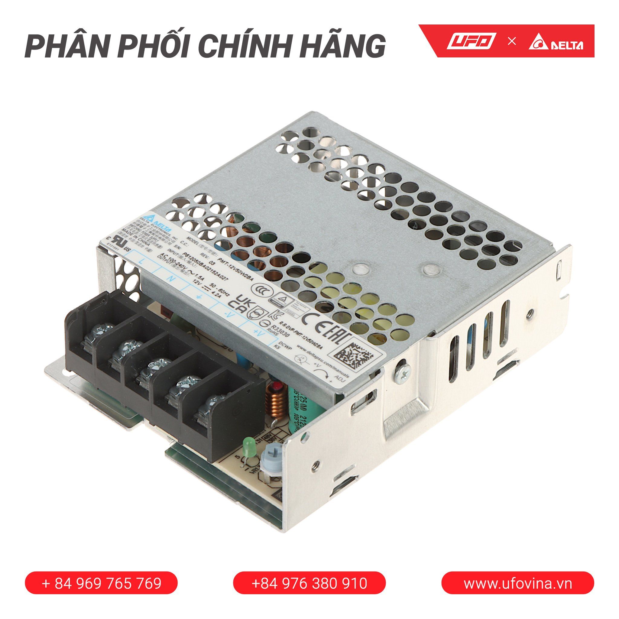 Bộ nguồn Delta - PMT-12V50W2BA