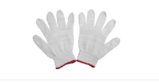 GĂNG TAY SỢI Cotton màu trắng 60G