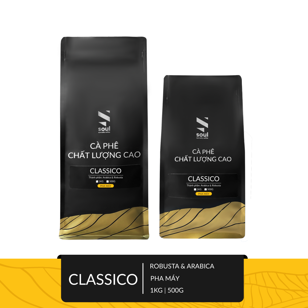 CÀ PHÊ CHẤT LƯỢNG CAO - PHA MÁY - CLASSICO