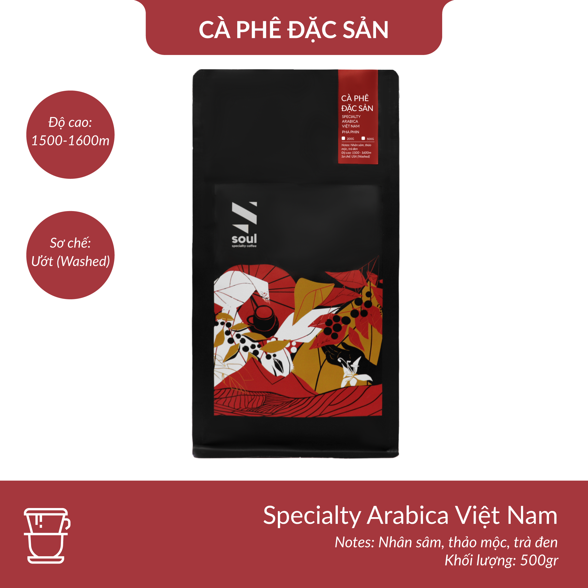  CÀ PHÊ ĐẶC SẢN - SPECIALTY ARABICA  - PHA PHIN 