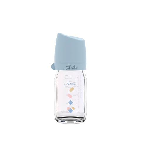  Bình Sữa Thủy Tinh Cổ Rộng Heart Dove hiệu FARLIN - Xanh Cổ Điển - 160ML 